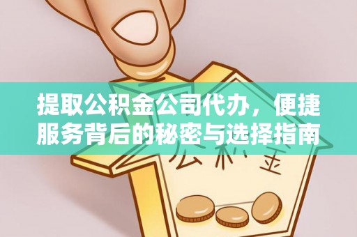 颍东提取公积金公司代办，便捷服务背后的秘密与选择指南