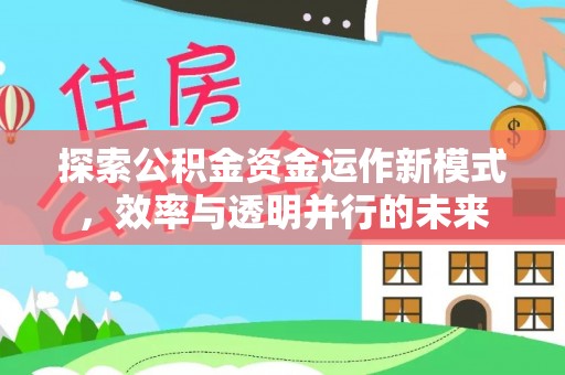 颍东探索公积金资金运作新模式，效率与透明并行的未来
