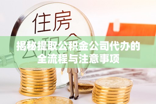 颍东揭秘提取公积金公司代办的全流程与注意事项