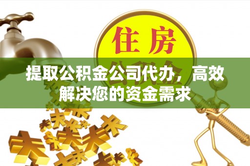颍东提取公积金公司代办，高效解决您的资金需求