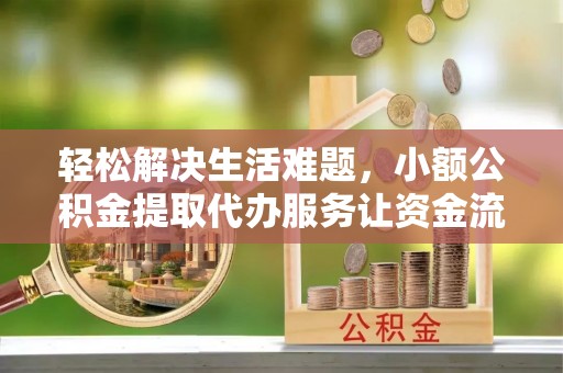 颍东轻松解决生活难题，小额公积金提取代办服务让资金流动更便捷