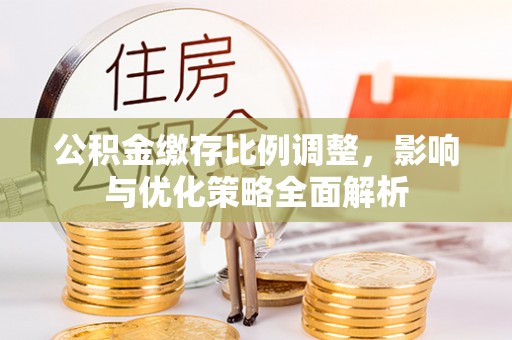 颍东公积金缴存比例调整，影响与优化策略全面解析