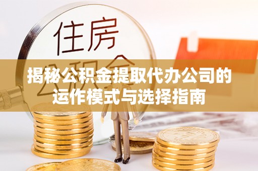 颍东揭秘公积金提取代办公司的运作模式与选择指南