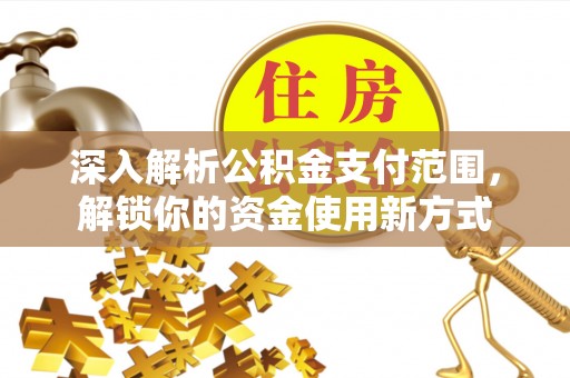 颍东深入解析公积金支付范围，解锁你的资金使用新方式