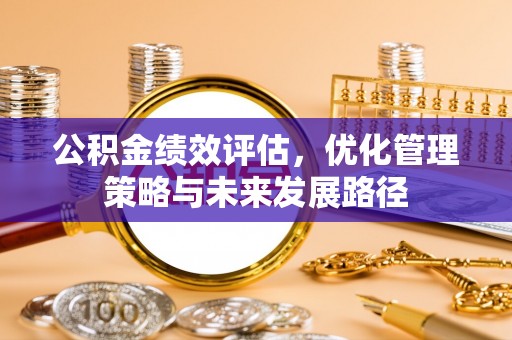 颍东公积金绩效评估，优化管理策略与未来发展路径