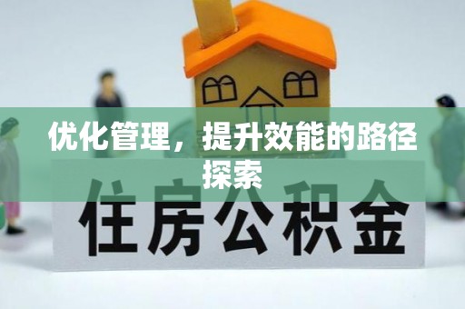 颍东优化管理，提升效能的路径探索