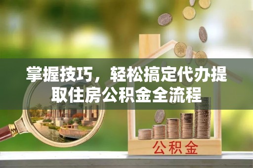 颍东掌握技巧，轻松搞定代办提取住房公积金全流程