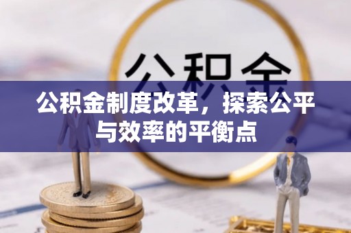 颍东公积金制度改革，探索公平与效率的平衡点