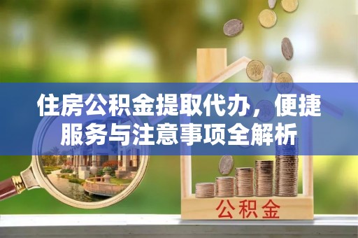 颍东住房公积金提取代办，便捷服务与注意事项全解析