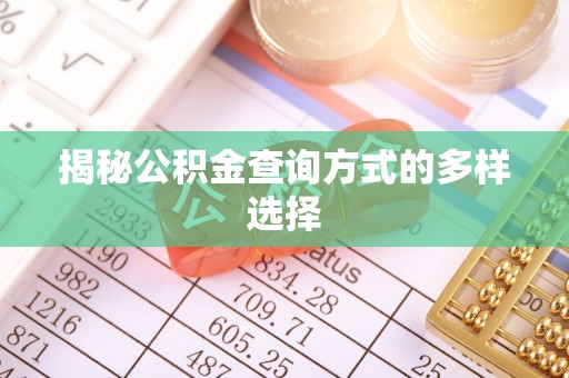 颍东揭秘公积金查询方式的多样选择