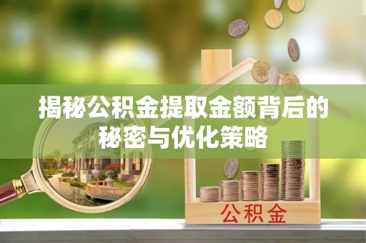 颍东揭秘公积金提取金额背后的秘密与优化策略