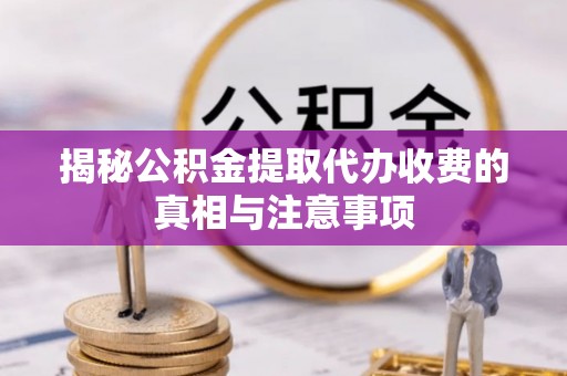 颍东揭秘公积金提取代办收费的真相与注意事项