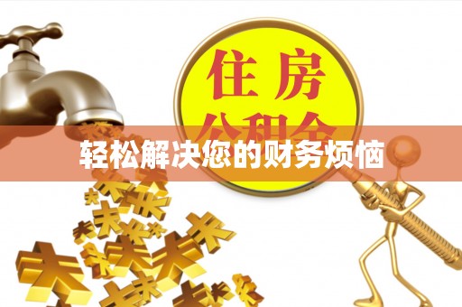 颍东轻松解决您的财务烦恼